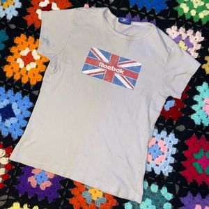 Vintage Reebok British Flag Graphic T-shirt